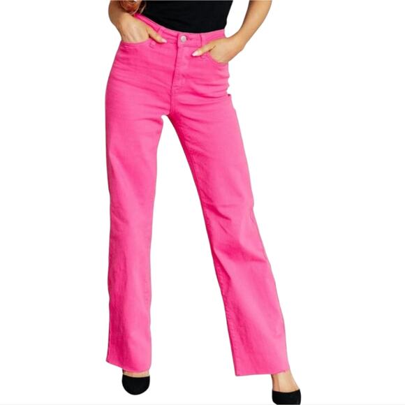 Talbots Pink Corduroy Straight Leg Women's Pink Jeans Pants Size 10P Petite - Picture 7 of 11